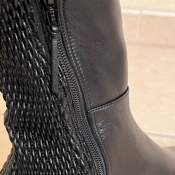 $300Stuart Weitzman ALLJENN BlackNappa Leather Over the Knee Boot Womens. Size8. - Picture 5 of 6